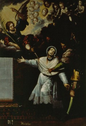 The Martyrdom of Saint Peter Arbues by Baltasar De Echave Y Rioja Oil Painting
