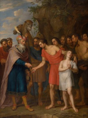 Joseph Sold by his Brothers by Balthasar Beschey Oil Painting