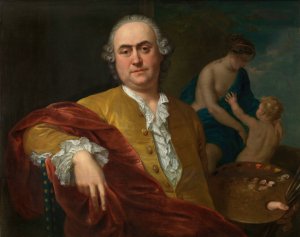 Self Portrait by Balthasar Beschey Oil Painting