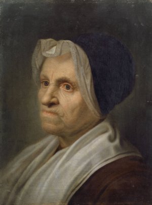 Bust of an Old Woman by Balthasar Denner Oil Painting