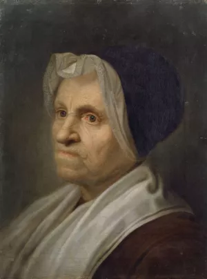 Bust of an Old Woman by Balthasar Denner Oil Painting