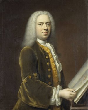 Portrait of a Man, probably Cornelis Troost by Balthasar Denner Oil Painting