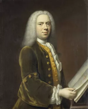 Portrait of a Man, probably Cornelis Troost by Balthasar Denner Oil Painting