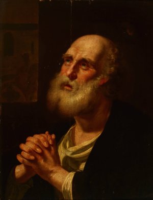 Saint Peter by Balthasar Denner Oil Painting
