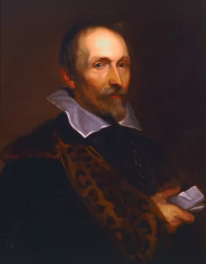 Portret van Joannes Woverius by Balthasar Van Meurs Oil Painting