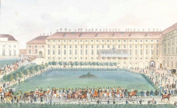 Wiener Hofburg  by Balthasar Wigand - Hand-Painted Oil Painting Reproduction