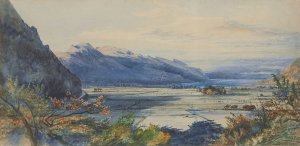 View from my window; Maentwrog, Snowdonia, Wales by Barbara Bodichon Oil Painting