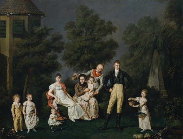 Main Product Photo of Die Familie Wallner  Painting by Barbara Krafft