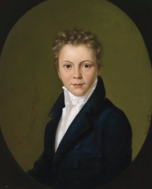Portrait Franz Rieder by Barbara Krafft Oil Painting
