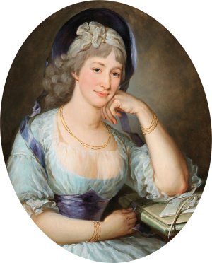 Portrait of Countess Marie Ernestine Esterhazy-Starhemberg by Barbara Krafft Oil Painting