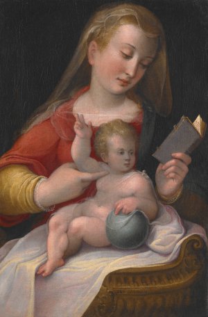 Madonna And Child by Barbara Longhi Oil Painting