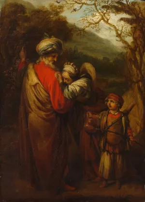 Abraham Dismissing Hagar and Ishmael by Barent Fabritius Oil Painting