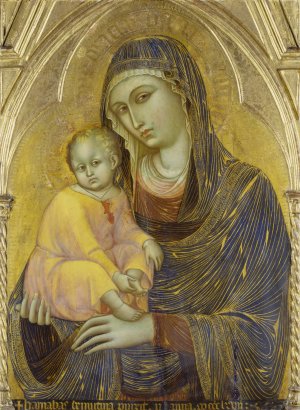 Madonna and Child by Barnaba Da Modena Oil Painting