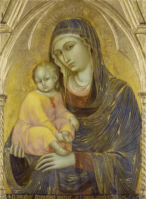 Madonna and Child by Barnaba Da Modena Oil Painting