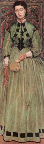 Lucie Leys by Baron Jan August Hendrik Leys Oil Painting