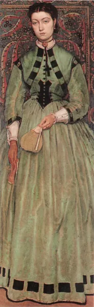 Lucie Leys by Baron Jan August Hendrik Leys Oil Painting