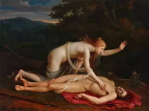 Venus mourning the death of Adonis Oil painting by Baron Pierre Narcisse Guerin