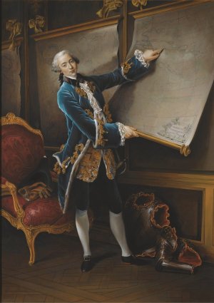 The Comte De Vaudreuil by Barrington Bramley Oil Painting
