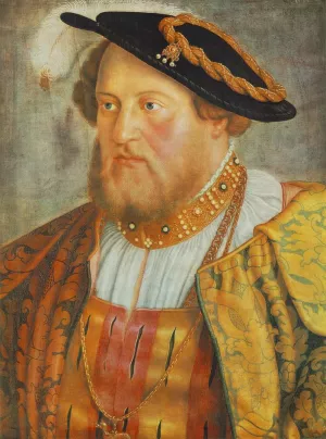 Portrait of Ottheinrich, Prince of Pfalz painting by Barthel Beham