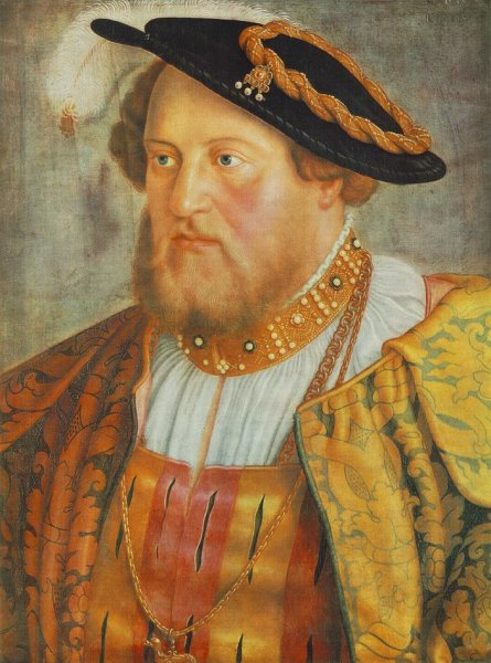 Portrait of Ottheinrich, Prince of Pfalz by Barthel Beham - Hand-Painted Oil Painting Reproduction