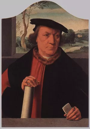 Burgomaster Arnold von Brauweiler by Barthel Bruyn - Oil Painting Reproduction