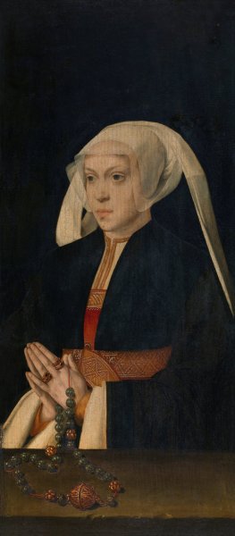 Portrait of a Woman by Barthel Bruyn The Elder Oil Painting
