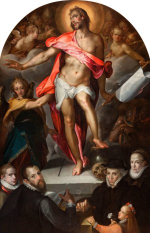 Epitaph of Goldsmith Nicolas Muller of Prague by Bartholomaeus Spranger Oil Painting