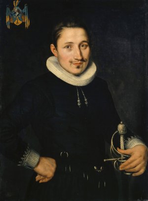 Portrait of Remigius Faesch by Bartholomaus Sarburgh Oil Painting