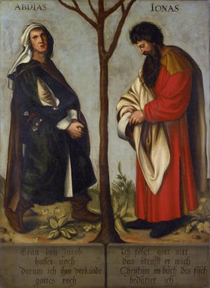 The Prophets Obadiah and Jonah by Bartholomaus Sarburgh Oil Painting