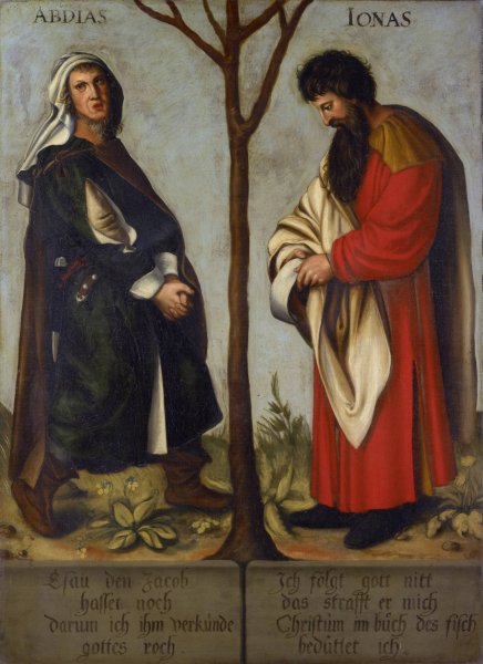 The Prophets Obadiah and Jonah by Bartholomaus Sarburgh - Hand-Painted Oil Painting Reproduction