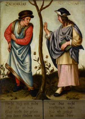 The Prophets Zechariah and Malachi by Bartholomaus Sarburgh Oil Painting