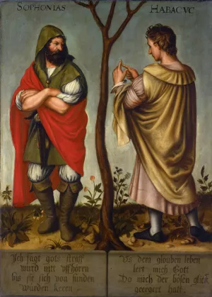 The Prophets Zephaniah and Habakkuk by Bartholomaus Sarburgh Oil Painting