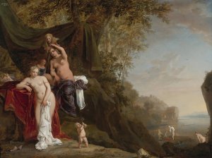 Nymphs Bathing by Bartholomeus Breenbergh Oil Painting