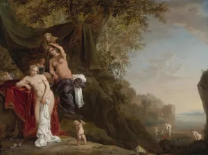 Nymphs Bathing by Bartholomeus Breenbergh Oil Painting