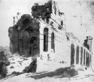 Ruins of the City Walls, near Porta S Paolo, Rome