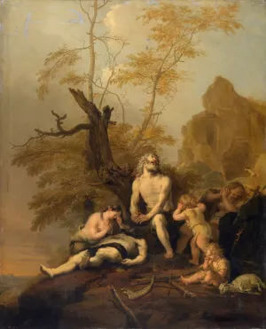 The Death of Abel Oil painting by Bartholomeus Breenbergh
