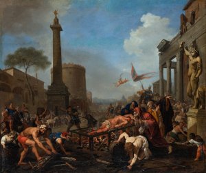 The Martyrdom of Saint Lawrence by Bartholomeus Breenbergh Oil Painting