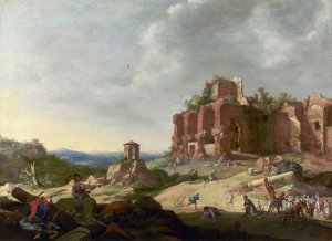 The Stoning of Saint Stephen by Bartholomeus Breenbergh Oil Painting