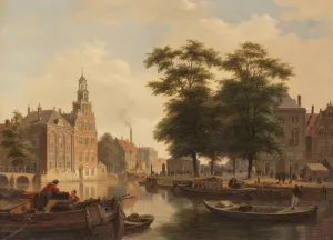 Sommerliche Stadtansicht by Bartholomeus Johannes Van Hove Oil Painting