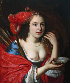 Anna Du Pire As Granida by Bartholomeus Van Der Helst Oil Painting