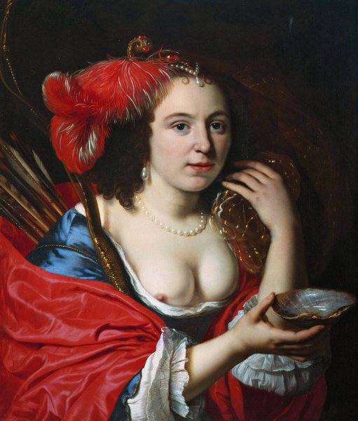 Main Product Photo of Anna Du Pire As Granida  Painting by Bartholomeus Van Der Helst