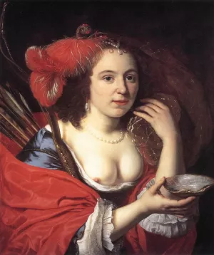 Anna du Pire as Granida by Bartholomeus Van Der Helst Oil Painting