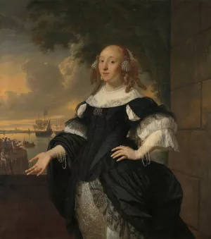 Geertruida den Dubbelde by Bartholomeus Van Der Helst Oil Painting
