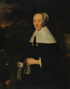 Portrait of a woman by Bartholomeus Van Der Helst Oil Painting
