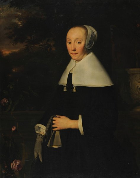 Main Product Photo of Portrait of a woman  Painting by Bartholomeus Van Der Helst
