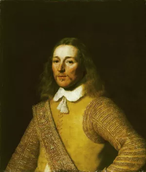 Portrait of an officer by Bartholomeus Van Der Helst Oil Painting