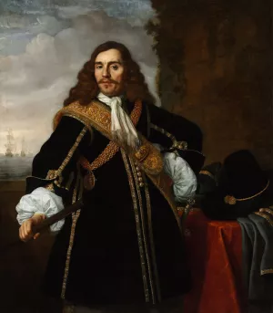 Portrait of Captain Gideon de Wildt by Bartholomeus Van Der Helst Oil Painting