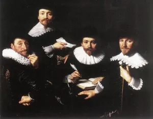 Regents of the Walloon Orphanage by Bartholomeus Van Der Helst - Oil Painting Reproduction