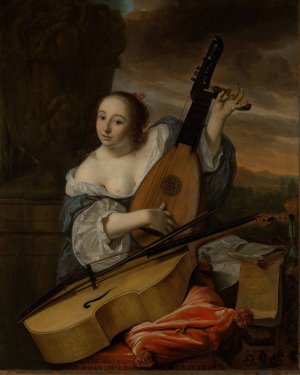 The Musician by Bartholomeus Van Der Helst Oil Painting
