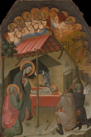 The Adoration of the Shepherds by Bartolo Di Fredi Oil Painting